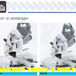 Afkort- en verstekzaagmachine PS274+PS274E